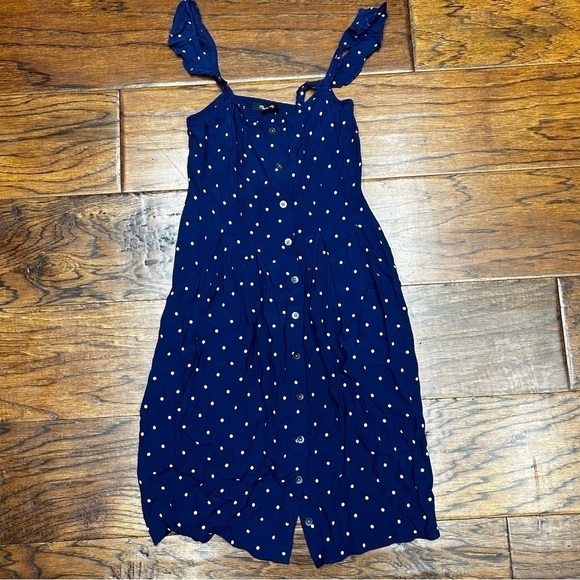 Madewell Ruffle-Strap Button-Front Dress in Polka Dot - Picture 5 of 9